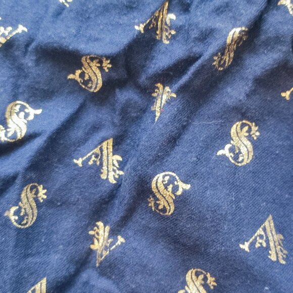 Victoria's Secret short pyjama pants navy blue with gold VS logos women's size S - Picture 4 of 4